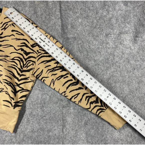 Madewell Sweater Womens Extra Large Brown Animal Print Cropped - Picture 5 of 12